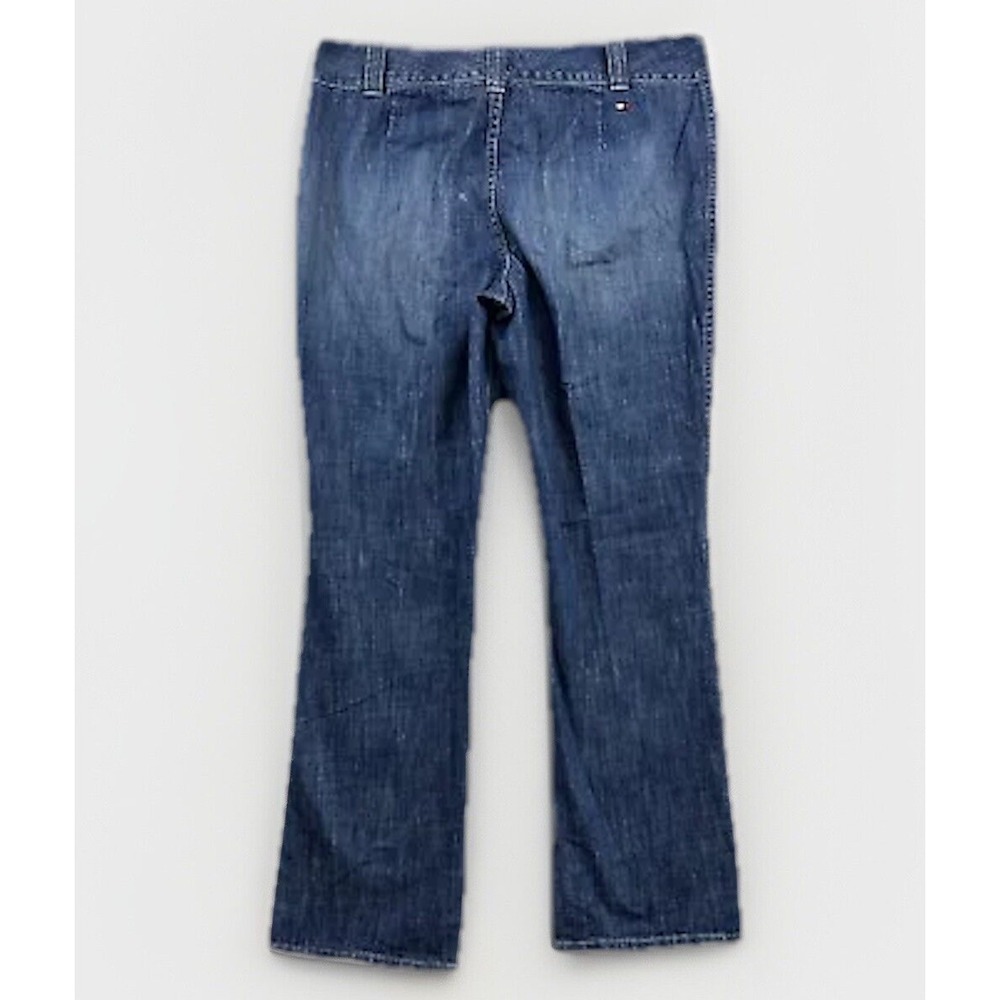 Tommy Hilfiger Jeans Women's Size 14 (38x33) Boot Cut Dark Wash Mid Rise - Picture 2 of 13
